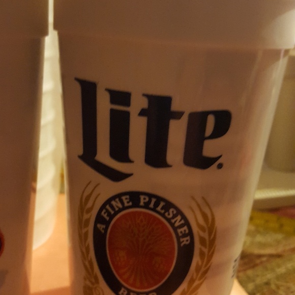 50pc Chicago Bears reusable plastic Lite beer cups